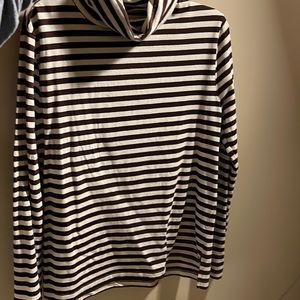 Monty Turtleneck in Earth Stripes Small